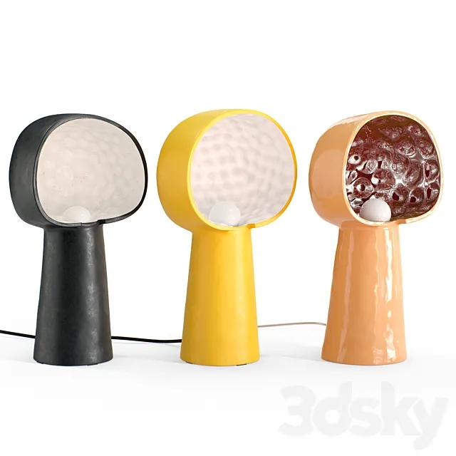 Table lamp set Keni large 3D Model Table lamp set Keni large 3D Model