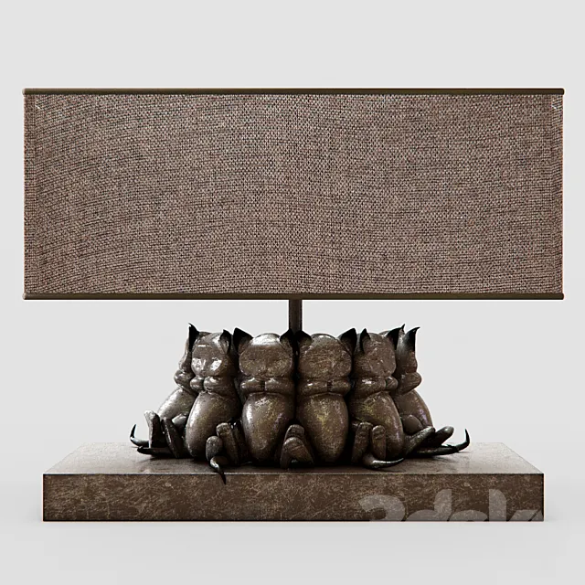 Table Lamp Sleeping Cats by Kare Design 3DModel