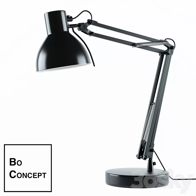 Table Lamp Work BoConcept 3D Model Table Lamp Work BoConcept 3D Model