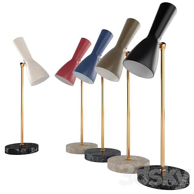 Table lamp Wormhole 04 3D Model