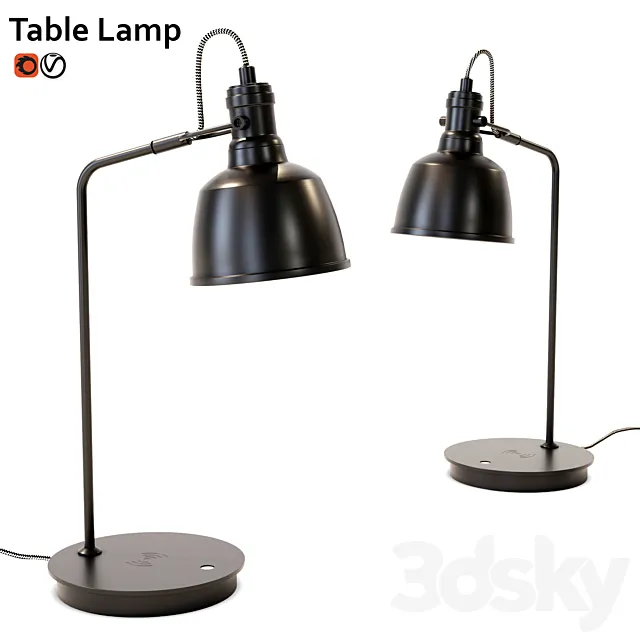 Table lamp ZARA home 3DModel Table lamp ZARA home 3DModel