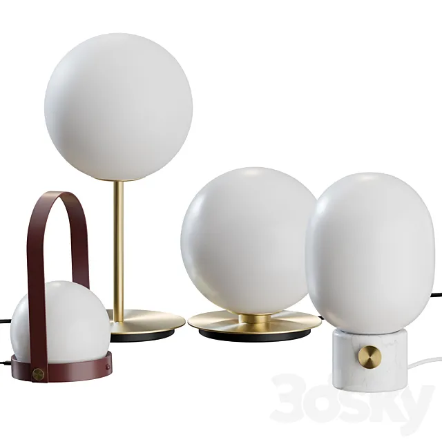 Table Lamps by MENU 3DModel Table Lamps by MENU 3DModel