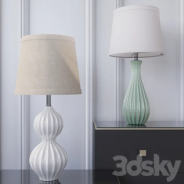Table lamps Dantone Home: CLM8105 CLM8051 3D Model Table lamps Dantone Home: CLM8105 CLM8051 3D Model