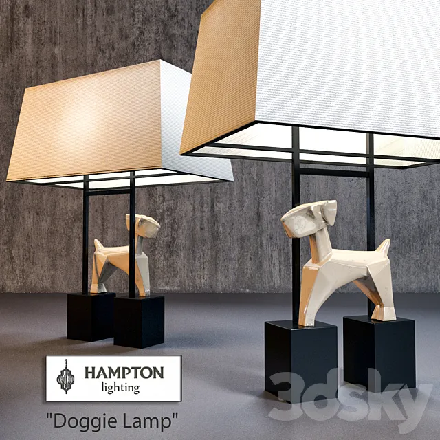 Table lamps Doggie 3D Model