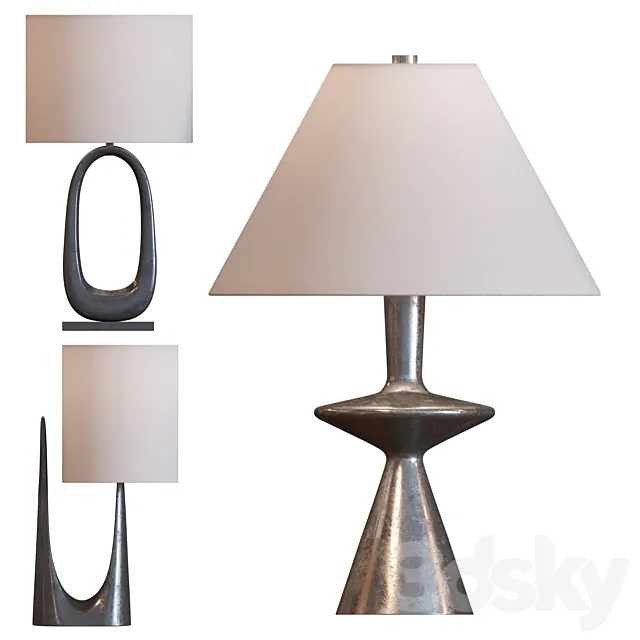 Table lamps LUXDECO 3D Model Table lamps LUXDECO 3D Model