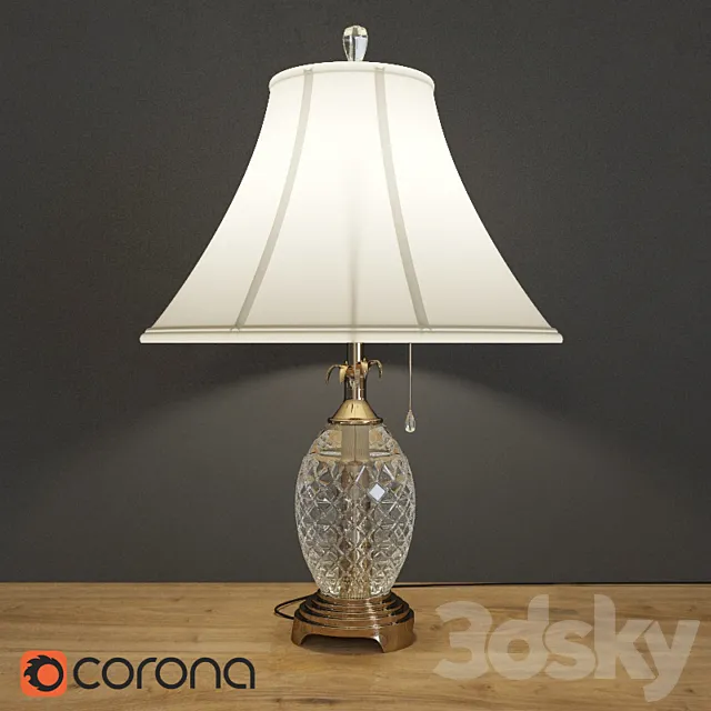 Table Lamps Pineapple Crystal Table Lamp 10451 3D Model