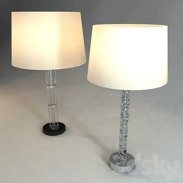 Table lamps Vaughan 3D Model