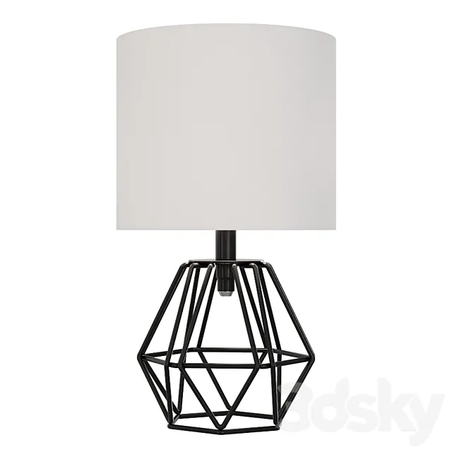 Table lump eglo carlton black 3D Model