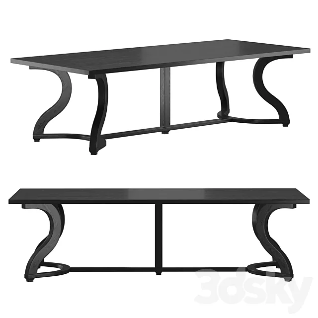 Table misaine 3D Model Table misaine 3D Model