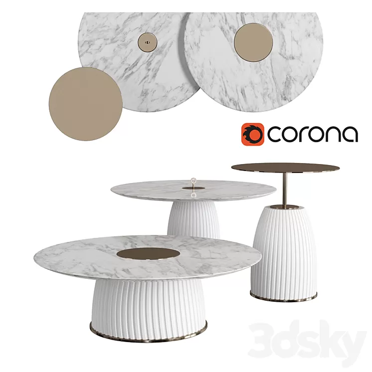 Table Paolo Castelli DIONE 3D Model Table Paolo Castelli DIONE 3D Model