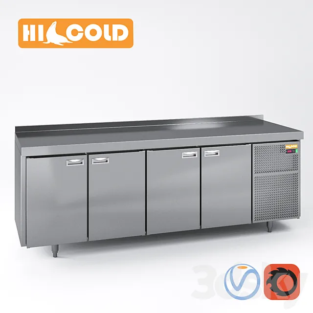 Table refrigerated pizzafied HiCold set HiCold SN 111 GN 11 GN 33 GN 1 3D Model