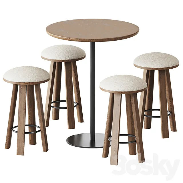 Table Sarek by Boln and Counter Stoll BuzziMilk by BuzziSpace 3DModel Table Sarek by Boln and Counter Stoll BuzziMilk by BuzziSpace 3DModel