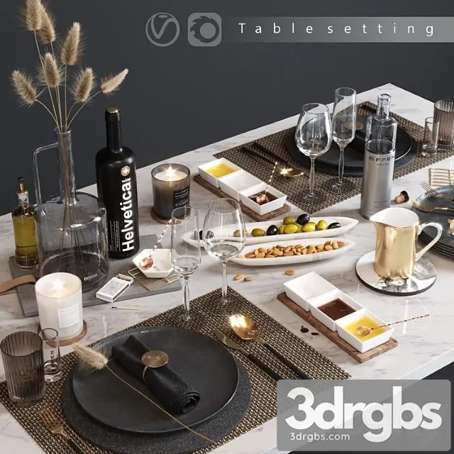 Table Serving_3 3D Model Download
