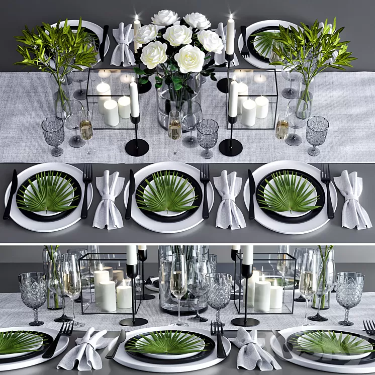 table set 03 3D Model