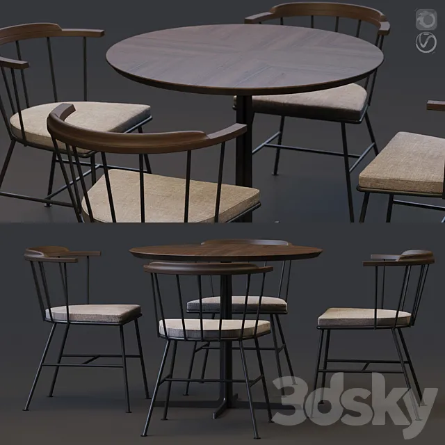 Table set 05 3DModel