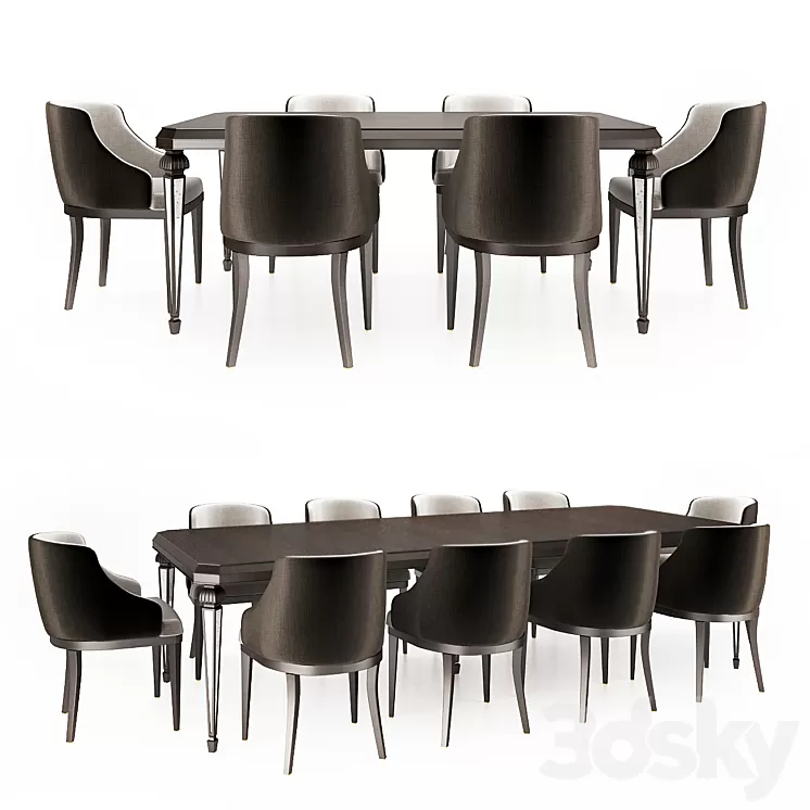 Table set 3D Model Table set 3D Model
