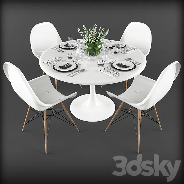 Table setting 02 3D Model