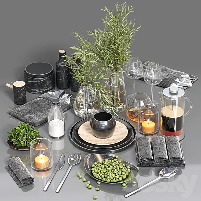 Table Setting 02 3DModel