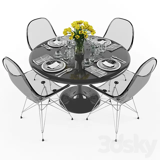 Table setting 03 3D Model