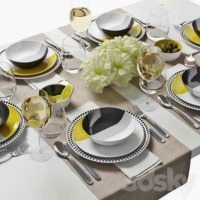 table setting 03 3DModel