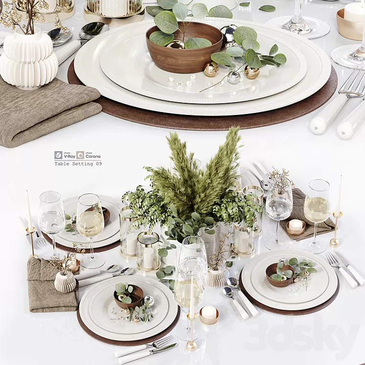 Table Setting 09 3D Model