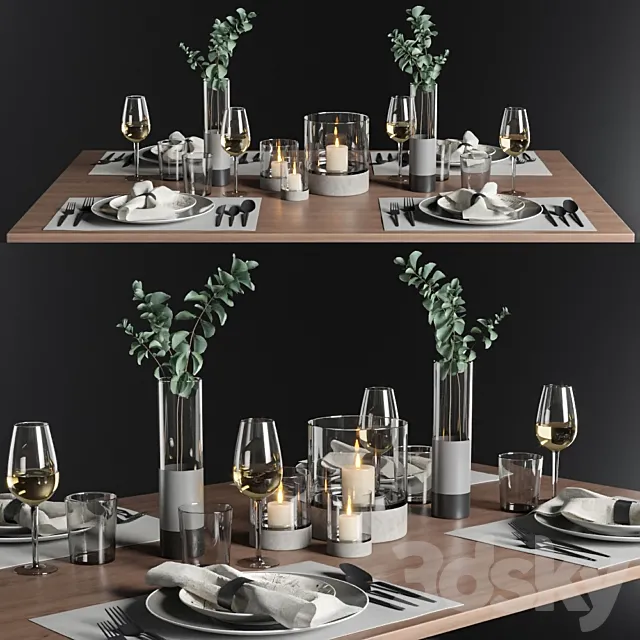 Table setting 1 3D Model