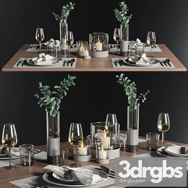 Table Setting 1 3D Model Download