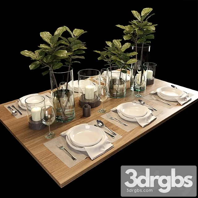 Table setting 1 5 3D Model Download