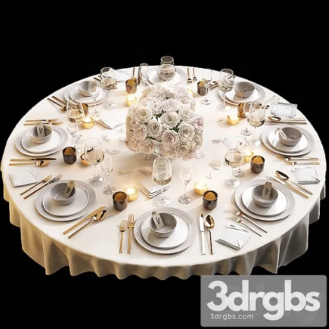 Table setting 11 3D Model Download