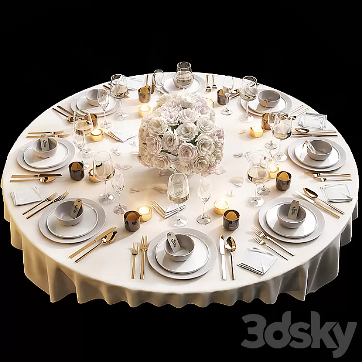 Table setting 11 3D Model