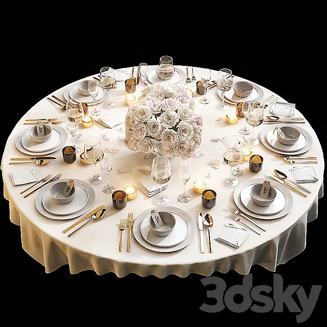 Table setting 11 3DModel
