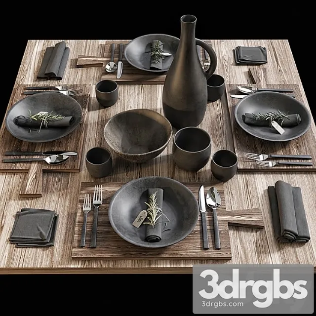 Table Setting 15 3D Model Download