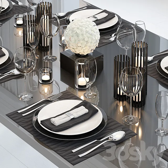 Table setting 2 3DModel Table setting 2 3DModel