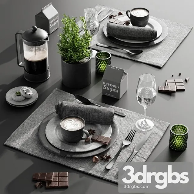 Table setting 2 5 3D Model Download