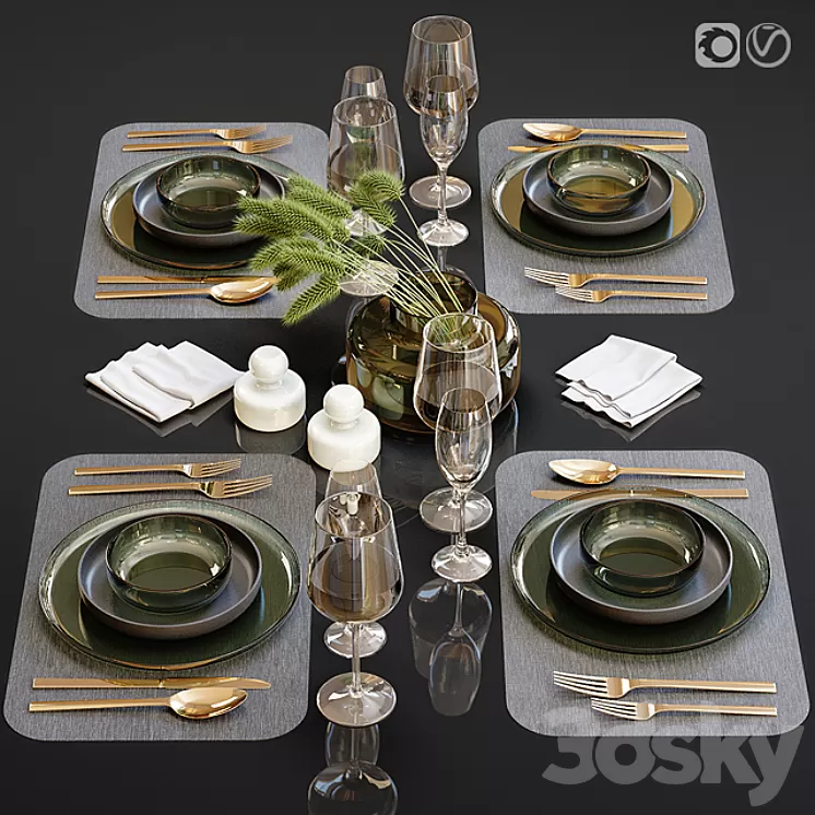 Table setting 23 3D Model