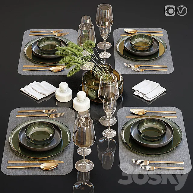 Table setting 23 3DModel