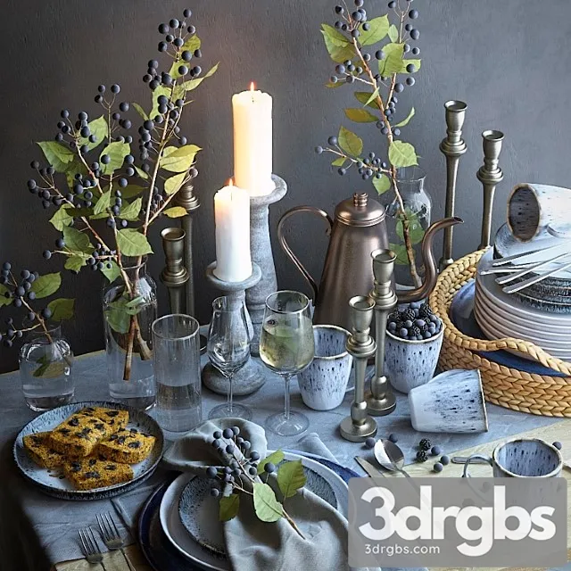 Table setting 25 3D Model Download