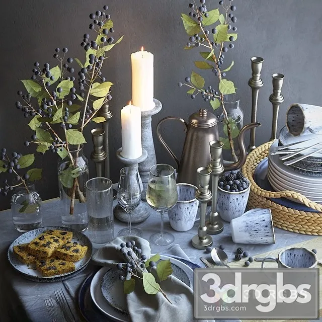 Table Setting 25 3D Model Download