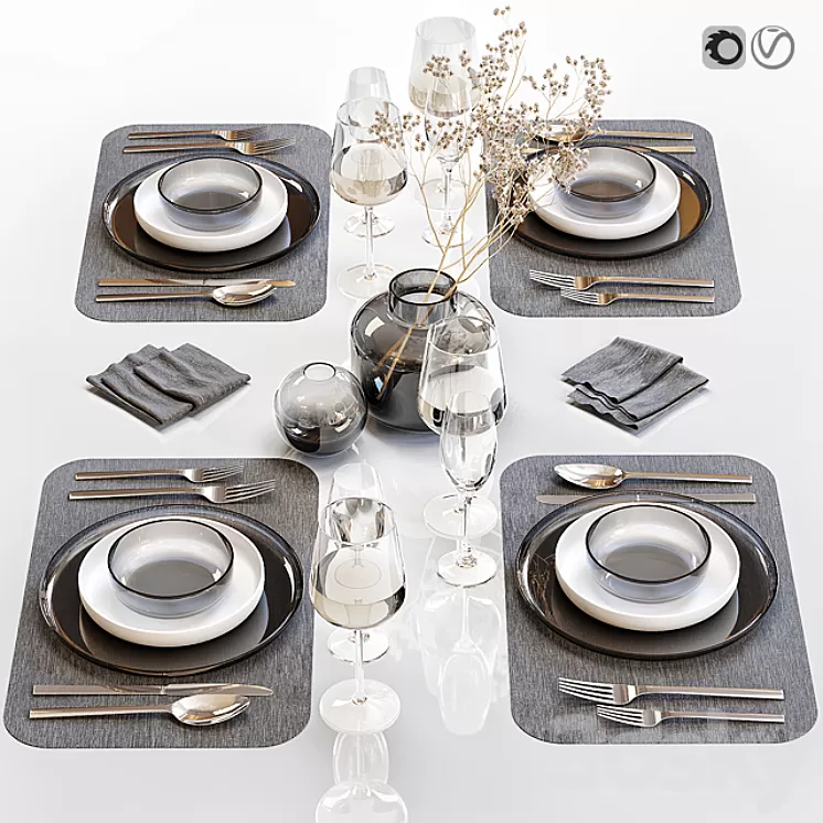 Table setting 26 3D Model