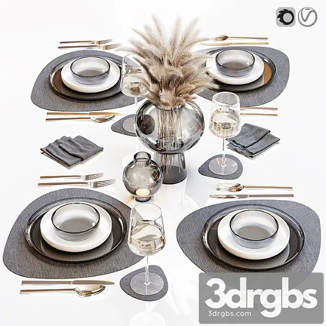 Table setting 27 3D Model Download
