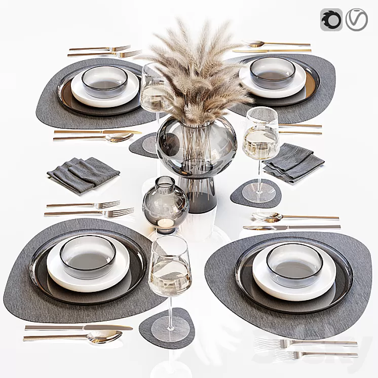 Table setting 27 3D Model