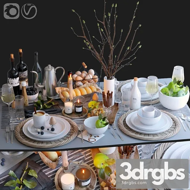 Table setting 29 3D Model Download