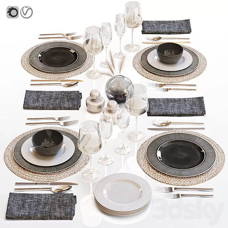 Table setting 29 3D Model