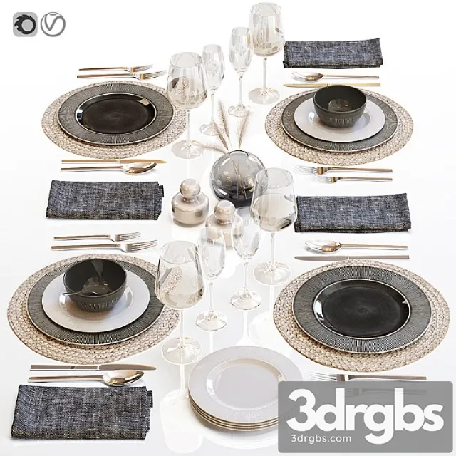 Table setting 29_2 3D Model Download