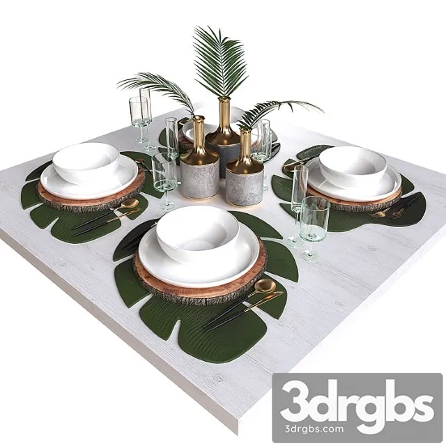 Table setting 2_3 3D Model Download