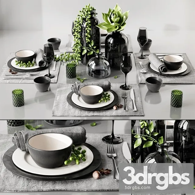Table Setting 3 1 3D Model Download