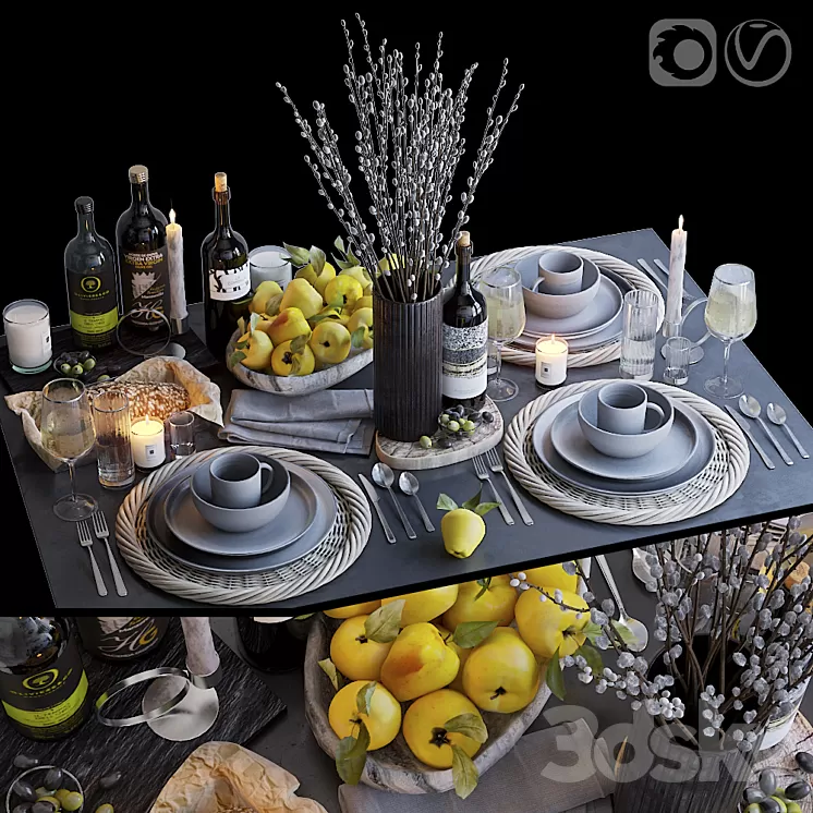 Table setting 30 3D Model