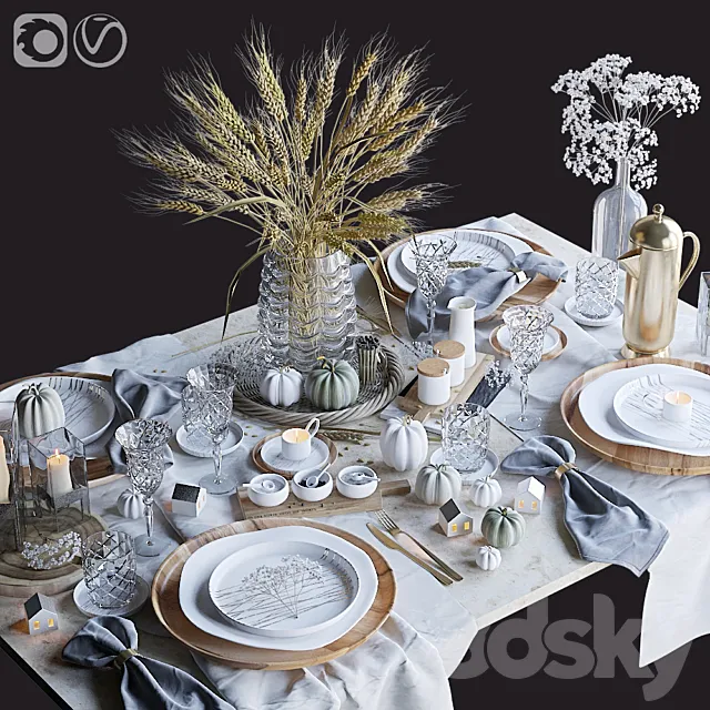 Table setting 35 3DModel