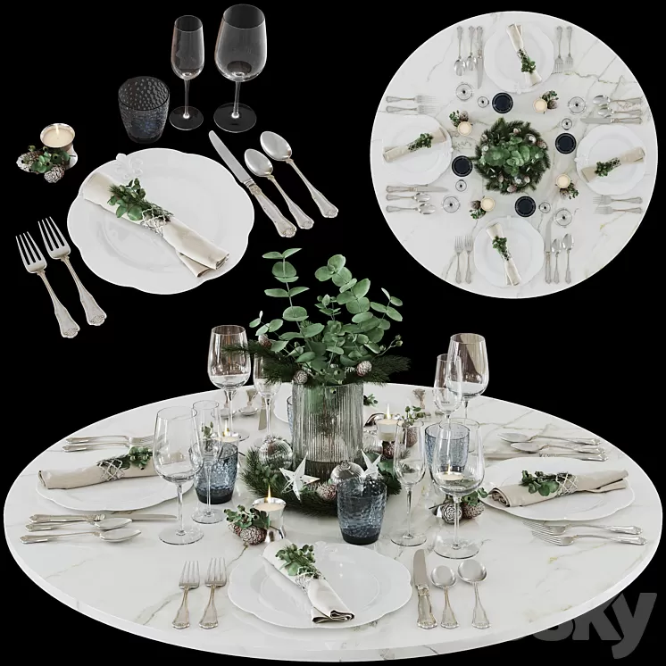 Table setting 3D Model