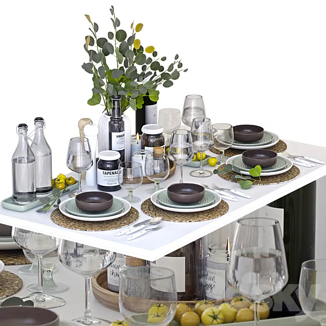 Table setting 3D Model